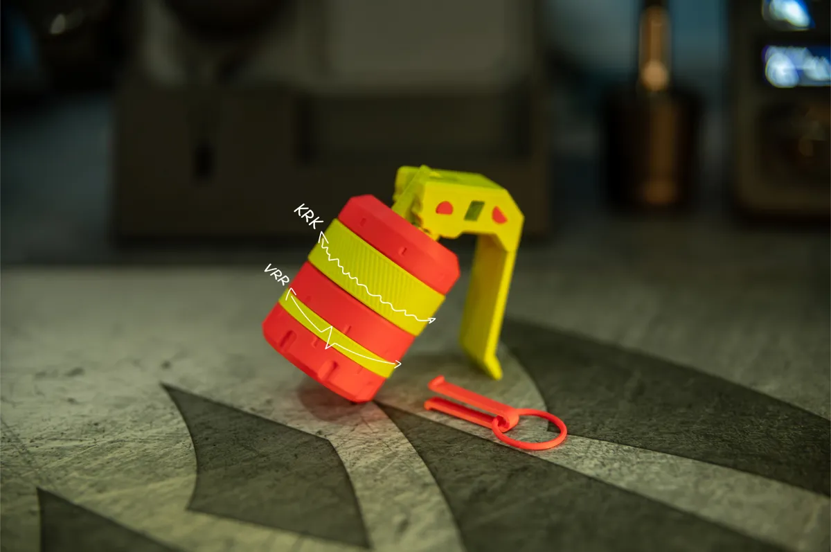 Fidget-Fuse Grenade 5-in-1 Snap-Fit Fidget Toy, photo 3 of 4 - Fidget-Fuse Grenade 5-in-1 Snap-Fit Fidget Toy Fidget & Sensory Toys