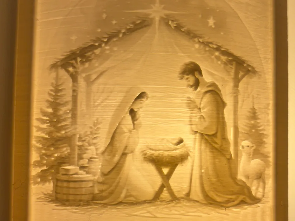 A Night Light of the Nativity Scene