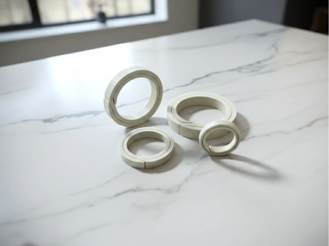 Heavy-Duty Geometric Split Keyring Collection