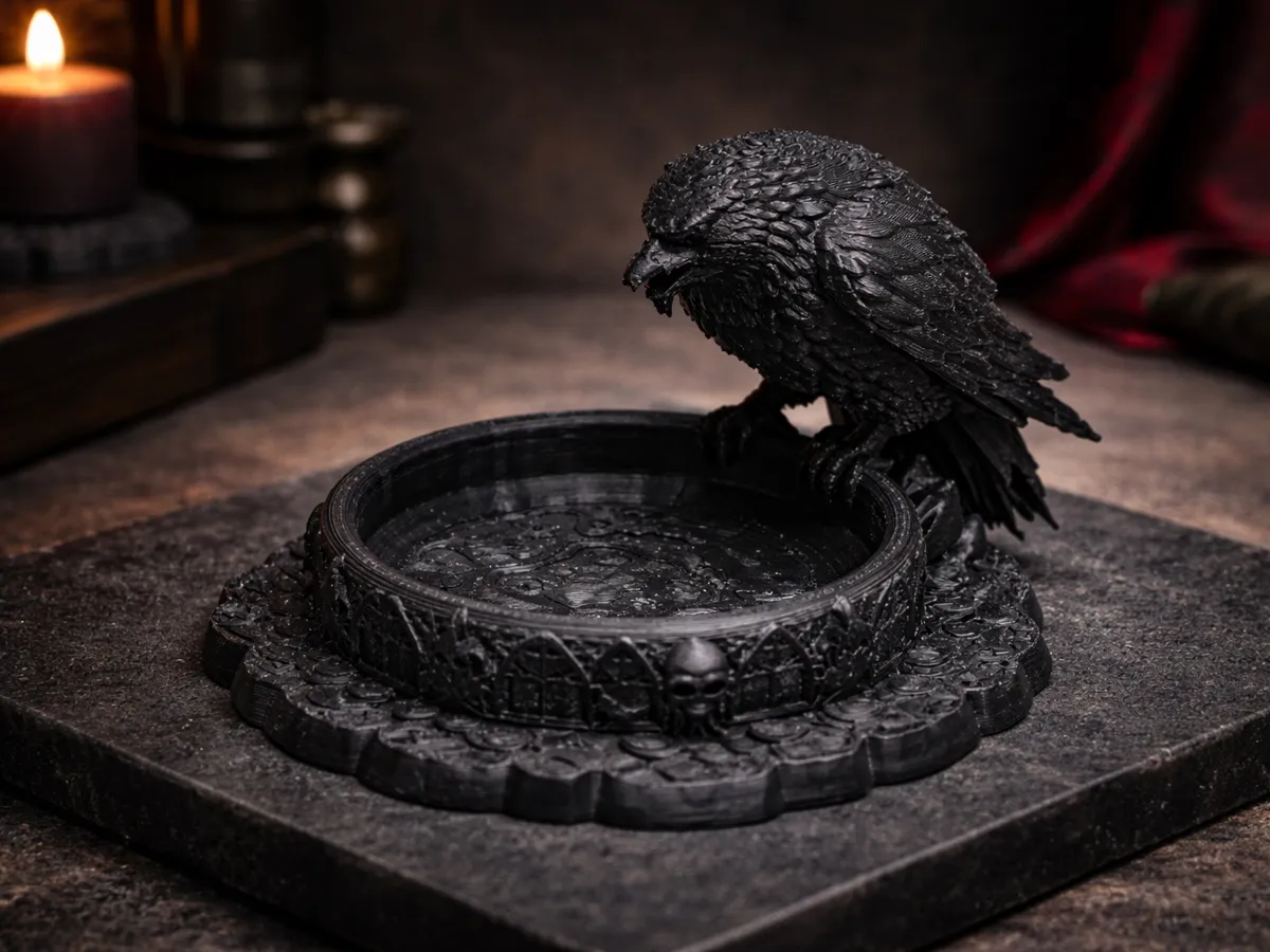 Raven Gothic Tray