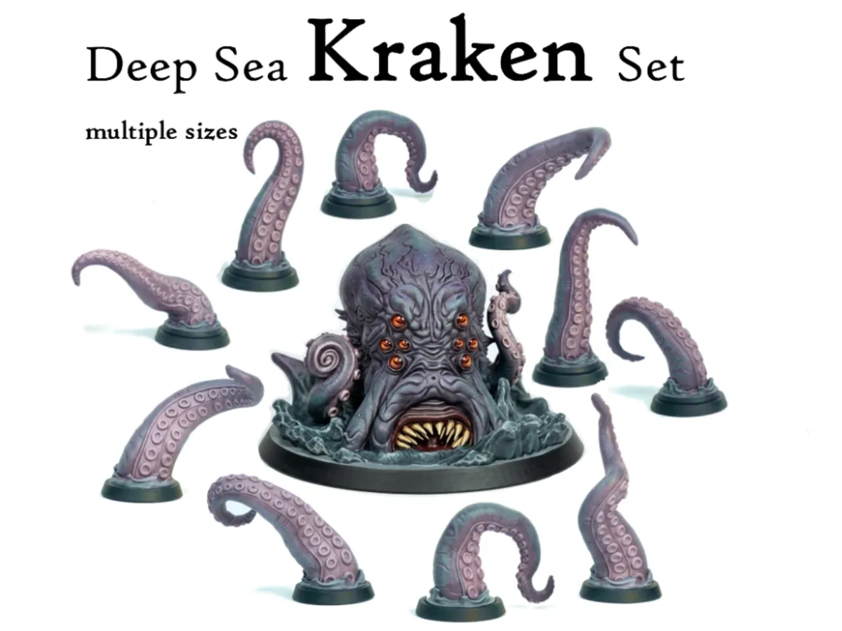 Kraken Set - DnD Miniature