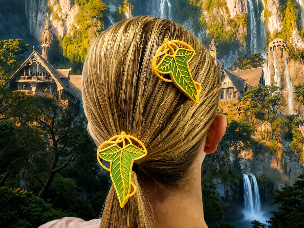 Leaf Of Lorien style hair clip