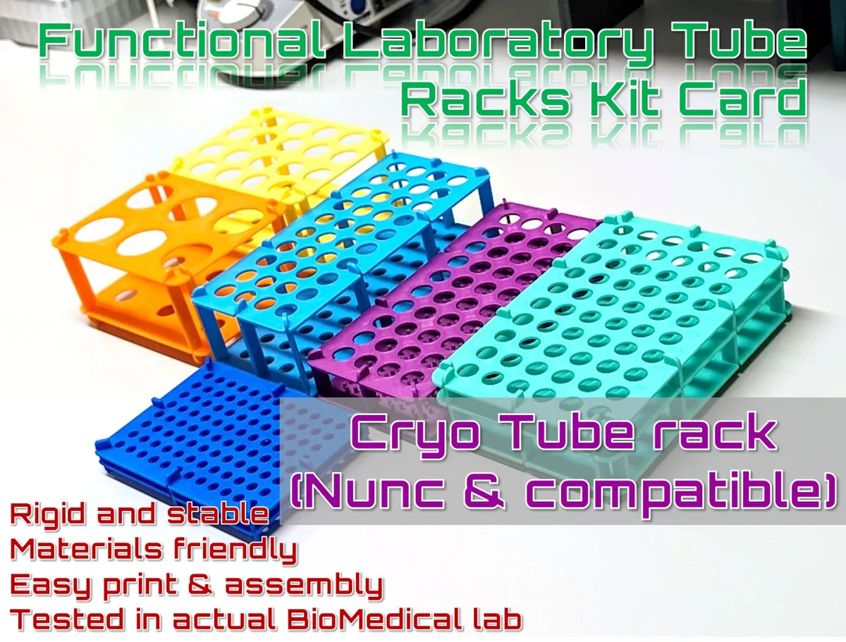 Cryotube rack kit card