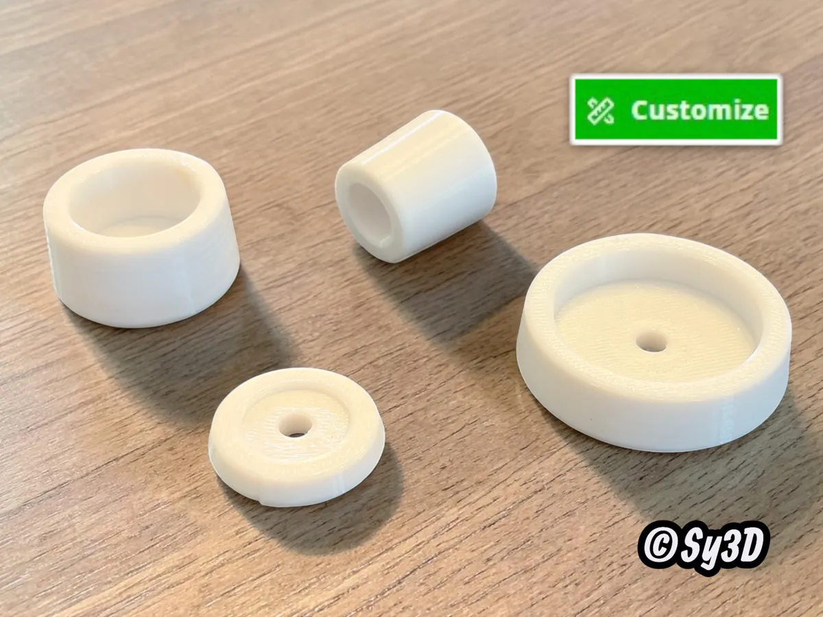 Adjustable Round Door Knob Bumper