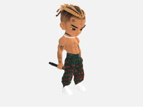 xxxtentacion iconic concert pose toy figure