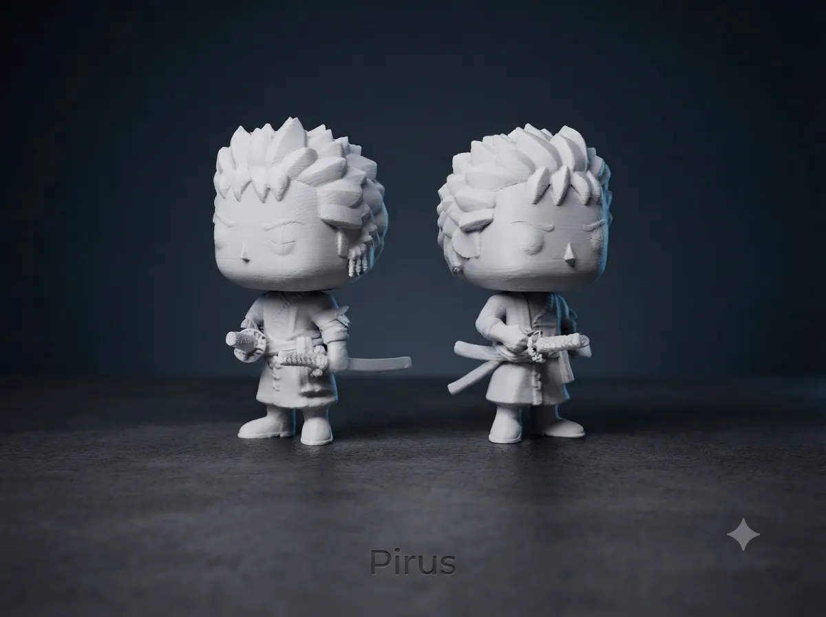 Roronoa Zoro Chibi Figure, One Piece Funko Style, photo 4 of 4 - Roronoa Zoro Chibi Figure, One Piece Funko Style Figurines & Collectibles