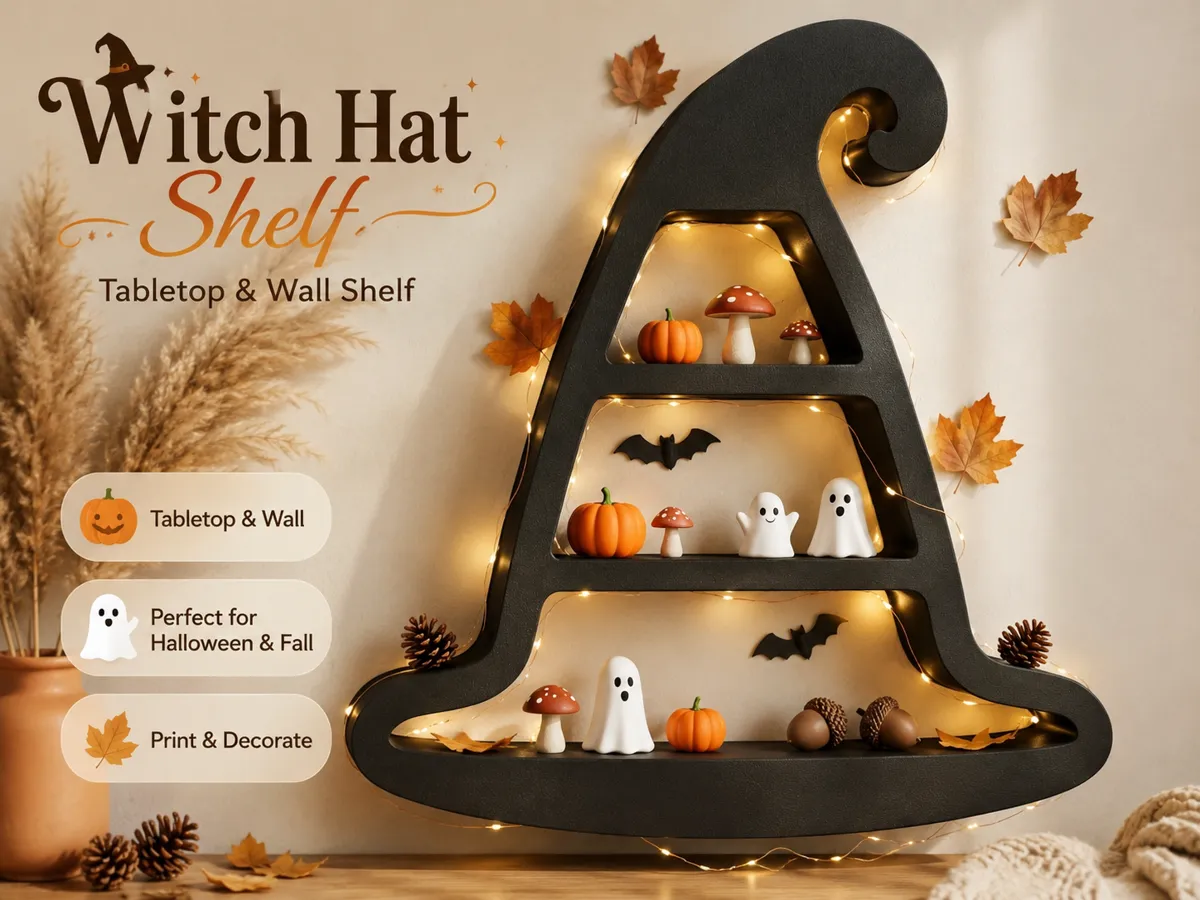 Witch Hat Shelf, Halloween Decor - Display & Figure Shelves, in stock in India