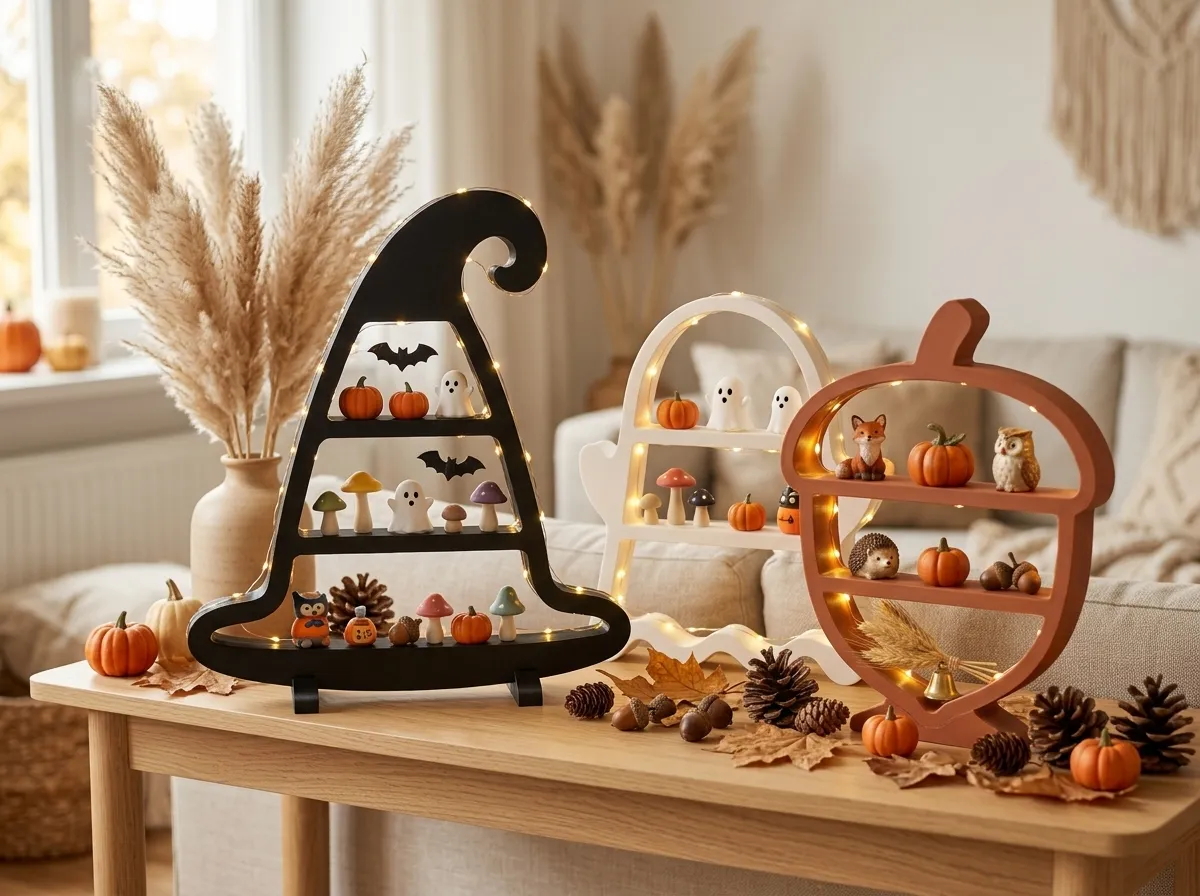Witch Hat Shelf, Halloween Decor, photo 3 of 4 - Witch Hat Shelf, Halloween Decor Storage & Organisation