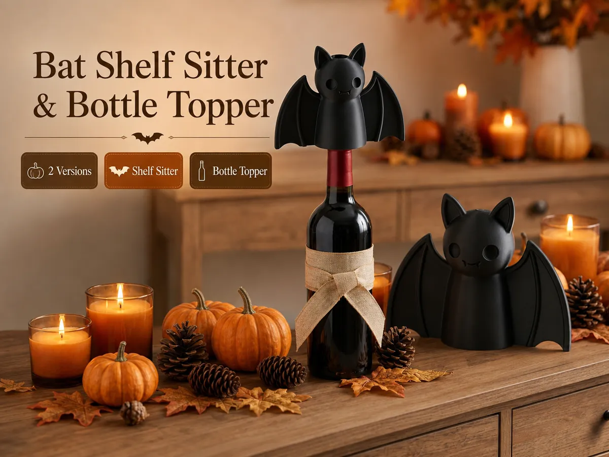 Bat Shelf Sitter & Bottle Topper | Halloween - Festivities, in stock in India