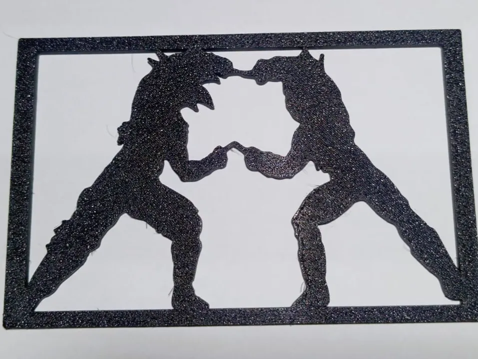 Goku & Vegeta Fusion, Silhouette Wall Art - Line Art & Silhouettes, in stock