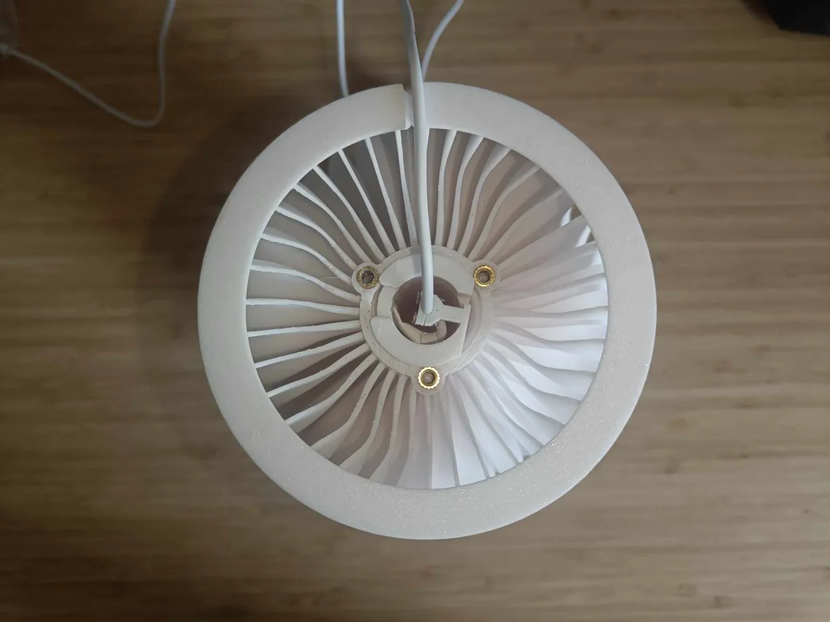 Table/bedside lamp with modern wavy pattern, photo 3 of 4 - Table/bedside lamp with modern wavy pattern Lamps & Lighting