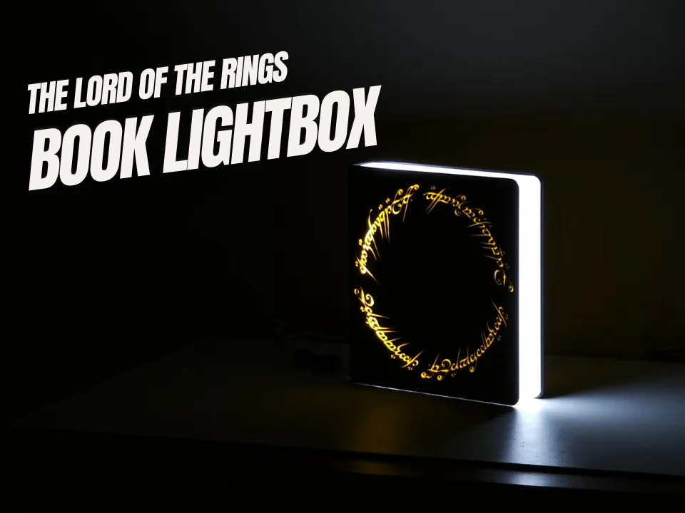 The Lord Of The Rings Book Lightbox