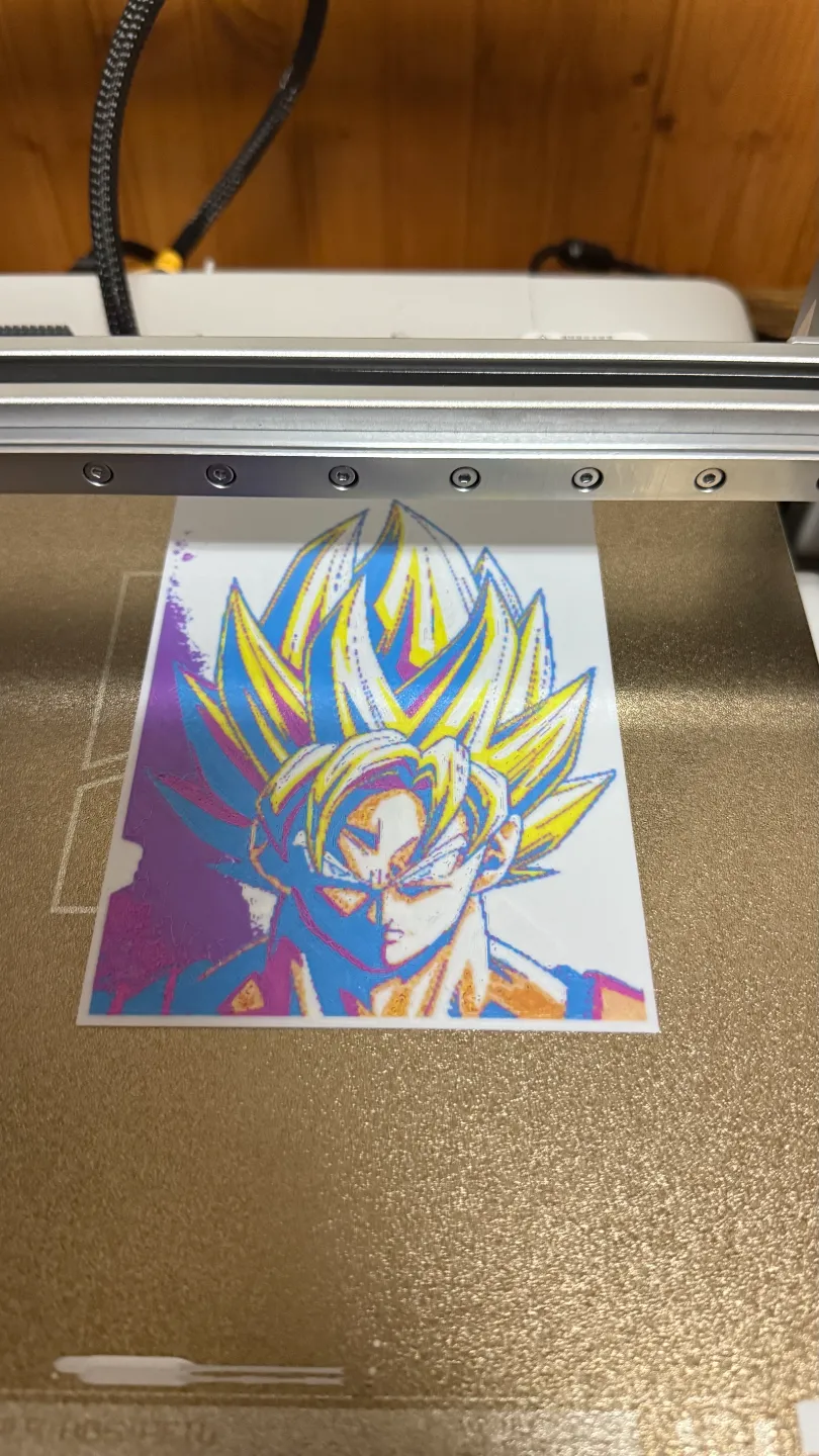 Super Saiyan Goku Lithophane, photo 3 of 3 - Super Saiyan Goku Lithophane Home Decor Items