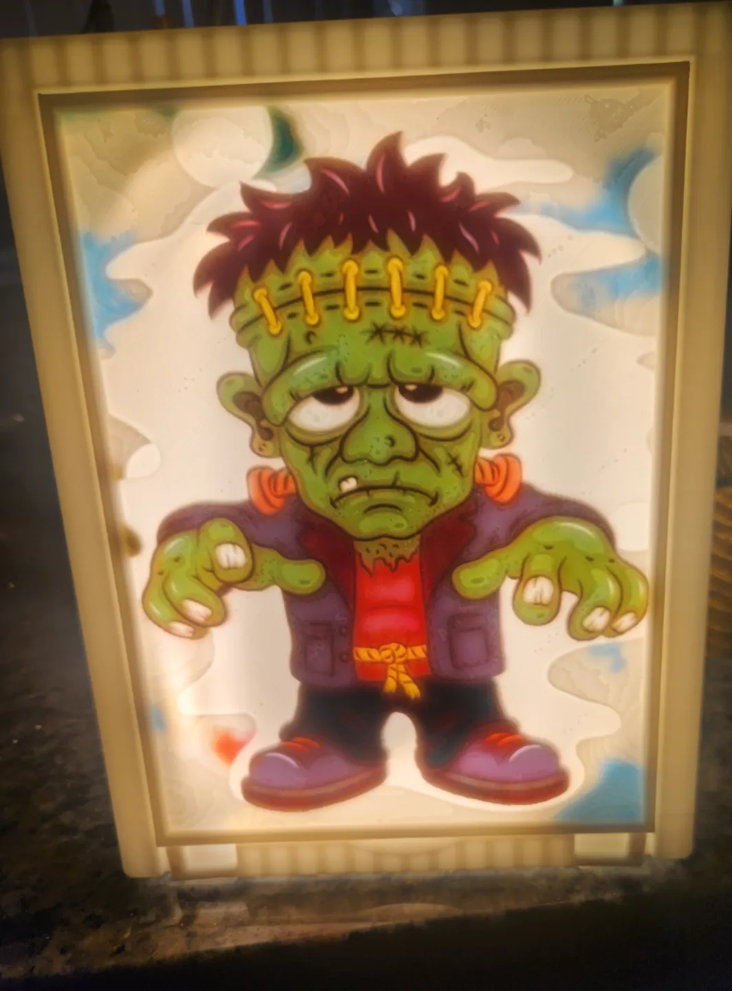 Frankenstein Litho light - Photo Art & Lithophanes, in stock in India