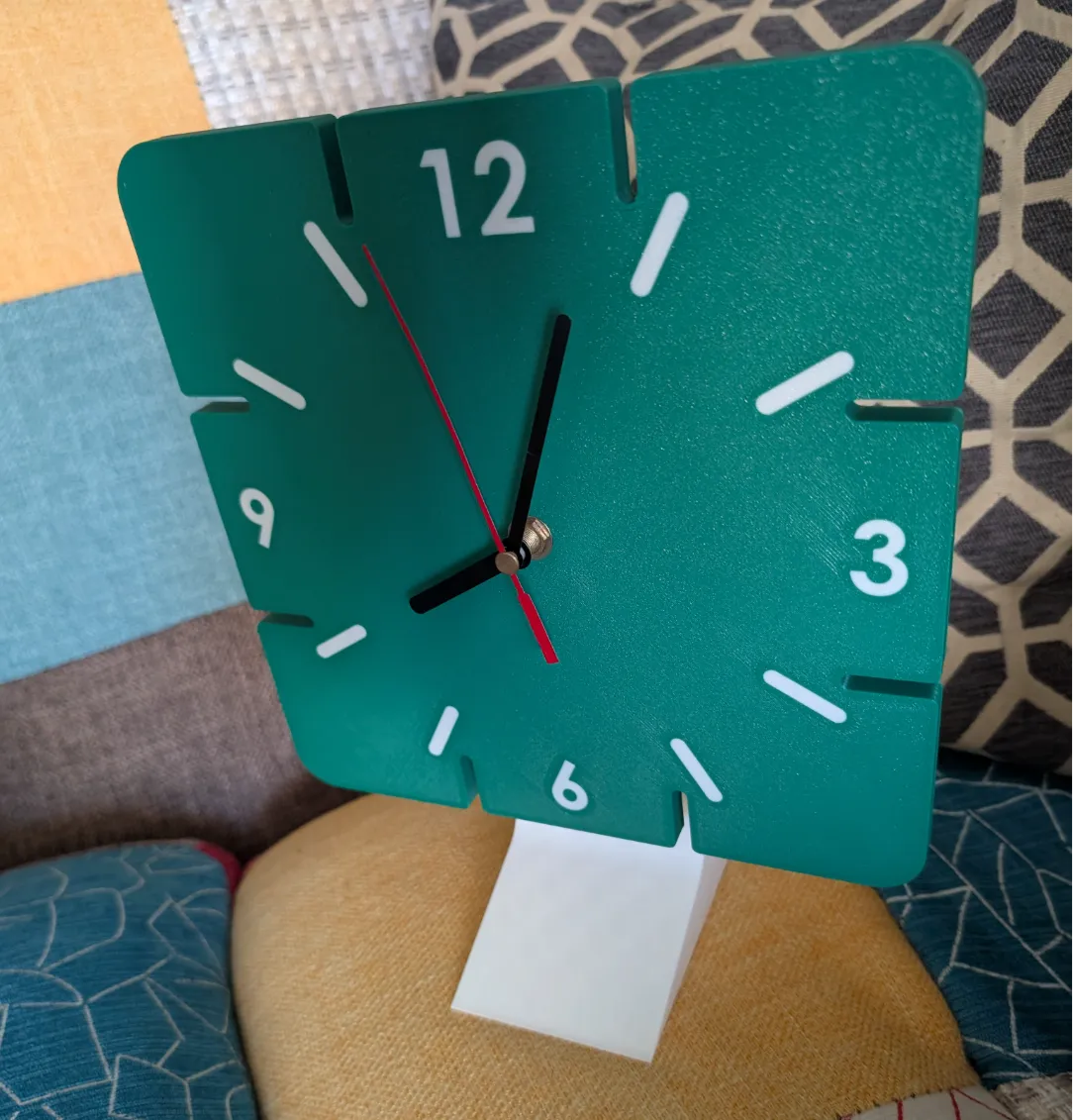 Modern Square Minimalist Clock with Stand - Modern & Minimal Clocks, in stock in India