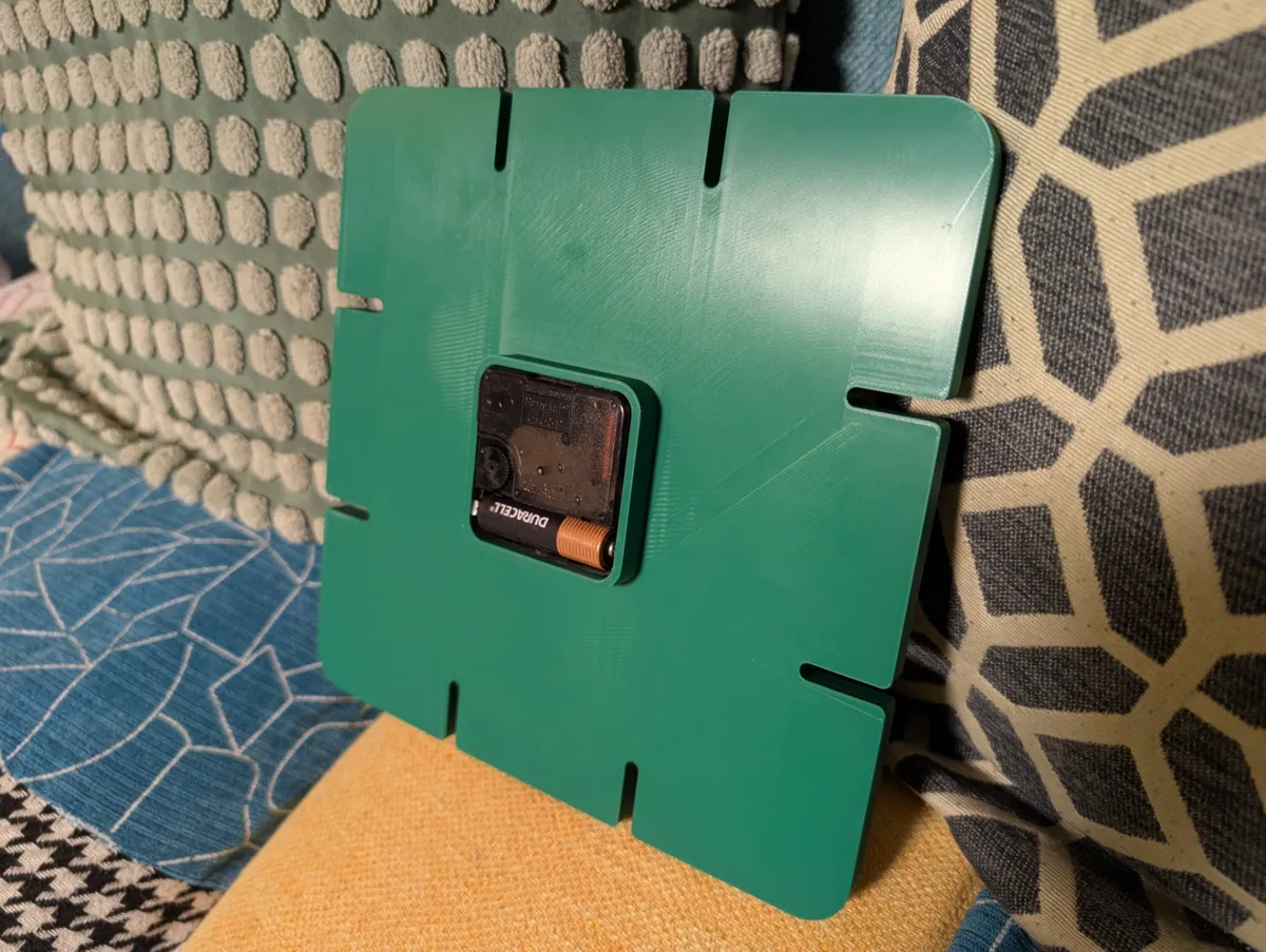 Modern Square Minimalist Clock with Stand, photo 3 of 4 - Modern Square Minimalist Clock with Stand Home Decor Items