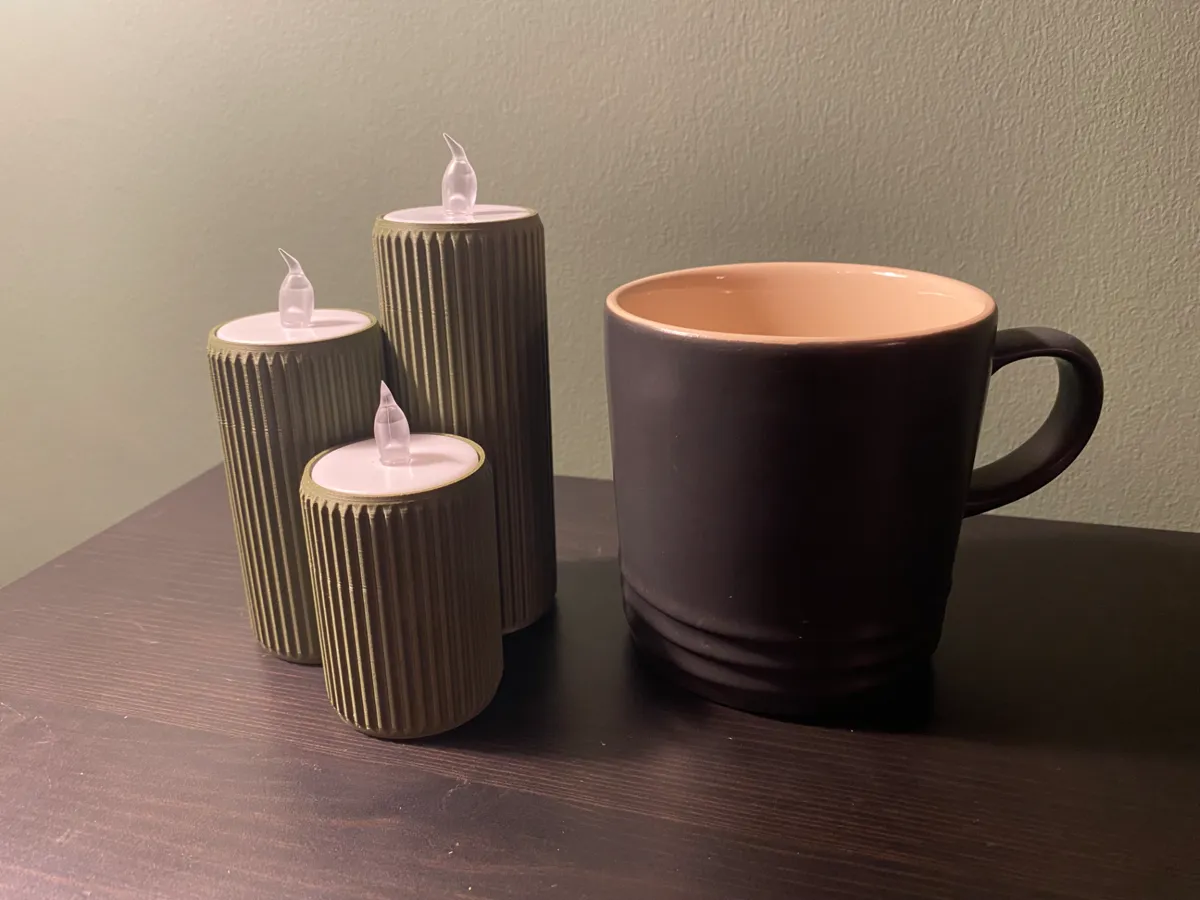 Tealight holder with hidden storage and a key!, photo 2 of 4 - Tealight holder with hidden storage and a key! Household