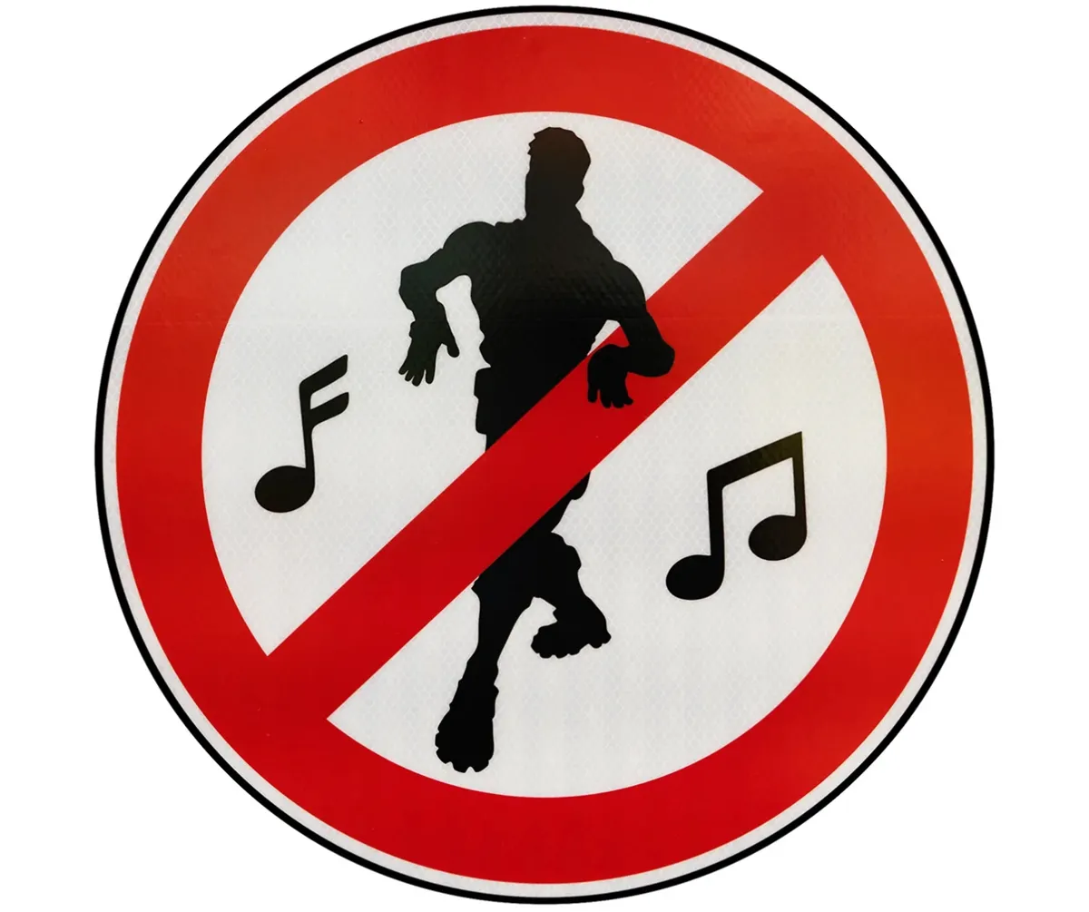 Fortnite No Dance Sign - Decor, in stock in India