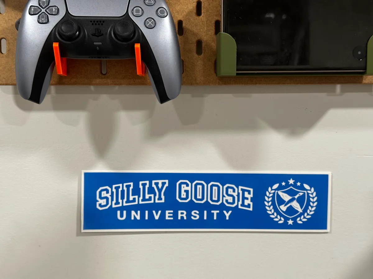 Silly Goose University Decal/Car Bumper Sticker, photo 4 of 4 - Silly Goose University Decal/Car Bumper Sticker Art
