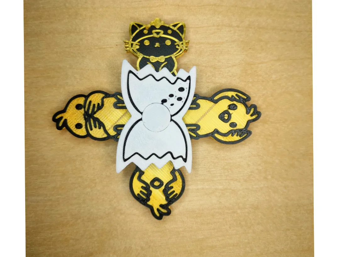Chickens and cat - Easter Holidays fidget spinner - Animal Fidget Toys, in stock in India