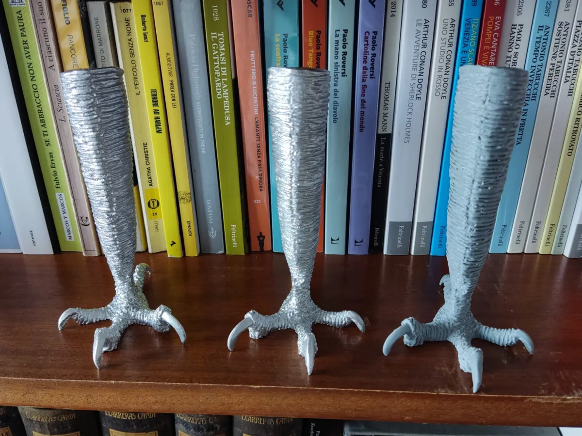 Rooster/Chicken legs candle holder