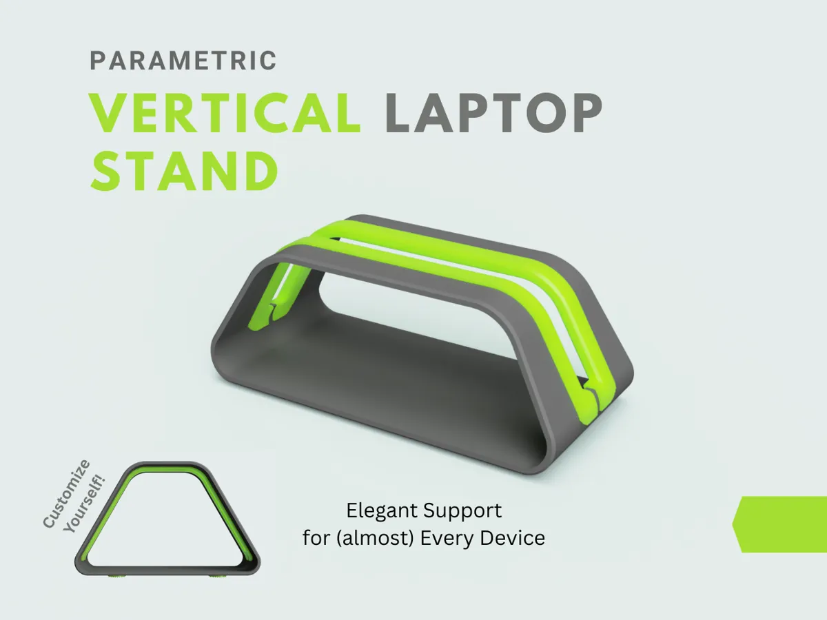 Parametric Vertical Laptop / Tablet Stand