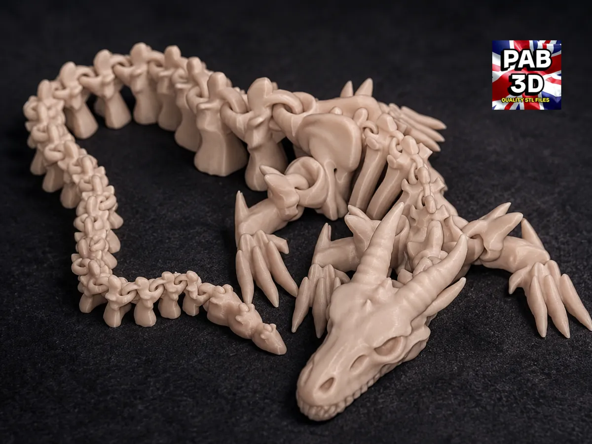 Articulated skeleton dragon