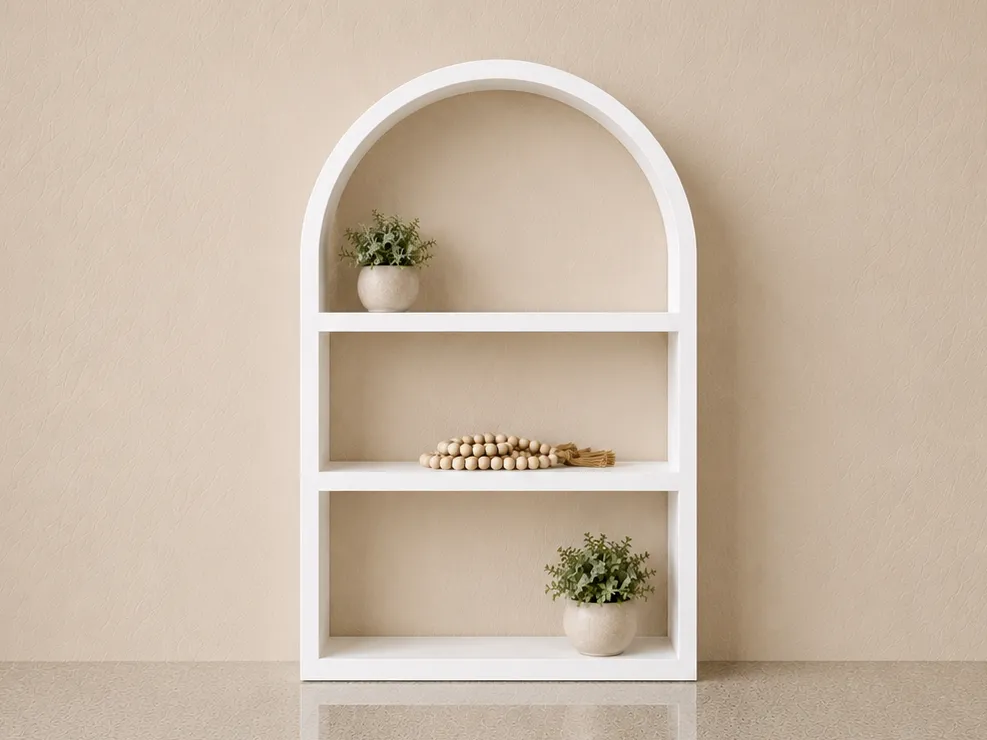 Modern Arch Display Shelf, Minimalist Organizer