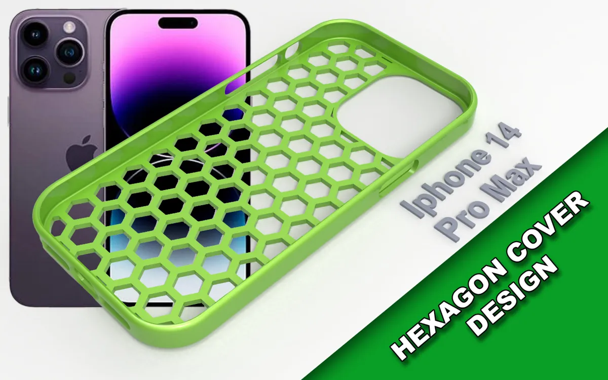 iPhone 14 Pro Max Hexagon Cover Case - Gadgets, in stock in India