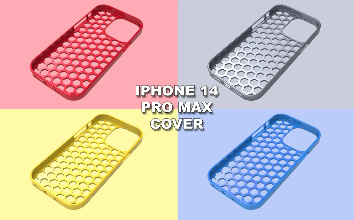 iPhone 14 Pro Max Hexagon Cover Case, photo 2 of 4 - iPhone 14 Pro Max Hexagon Cover Case Tools