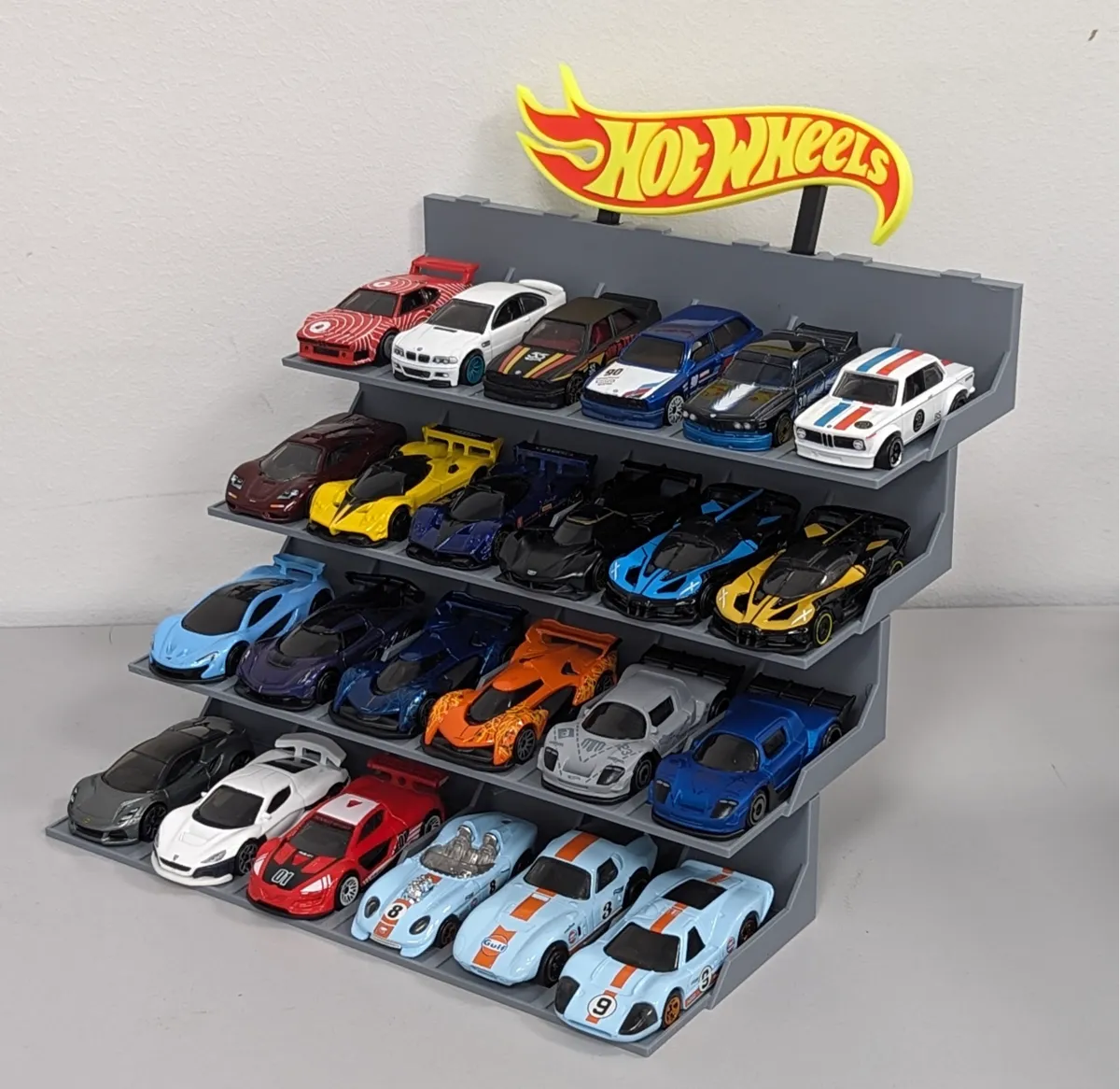 Diecast Car Display Garage 4 Tier Frame