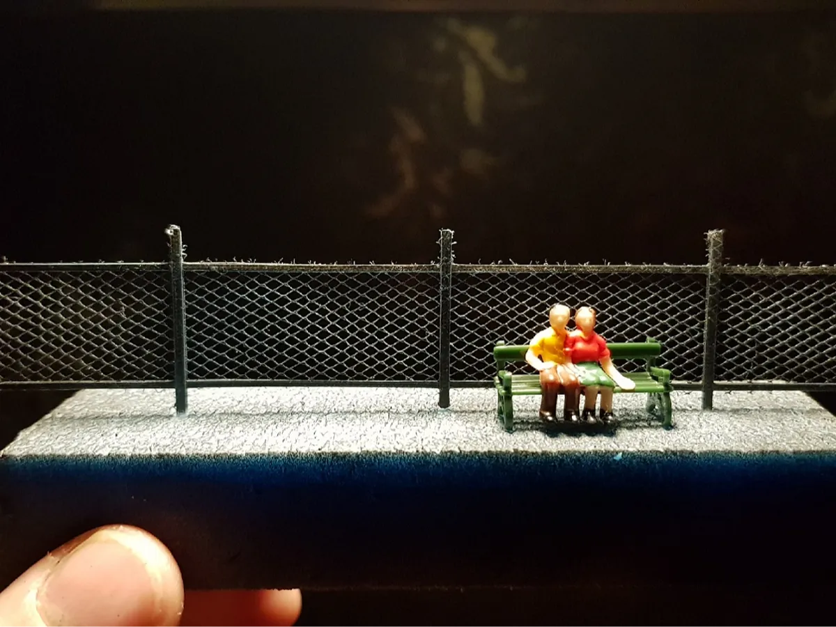 H0 1:87 Chain Link Fence