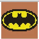 Batman logo Block, photo 3 of 3 - Batman logo Block Home Decor Items