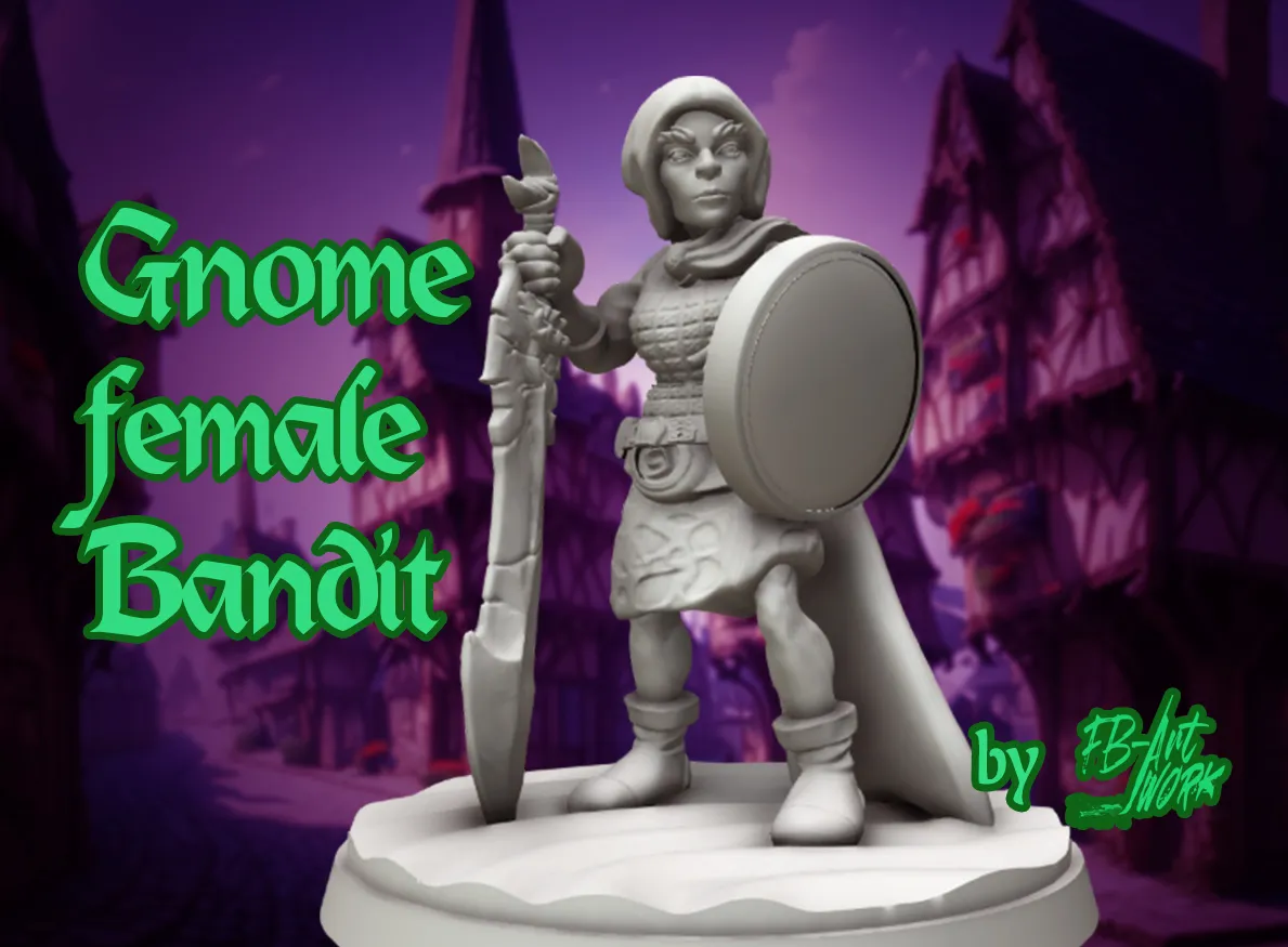 DnD miniature Gnome female bandit - People, in stock in India
