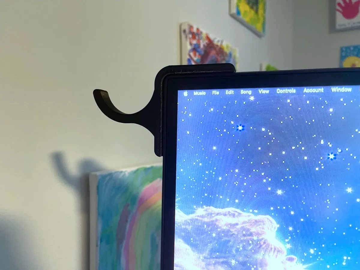 AirPods Max Monitor Holder, Sleek Headphone Mount, photo 2 of 3 - AirPods Max Monitor Holder, Sleek Headphone Mount Household