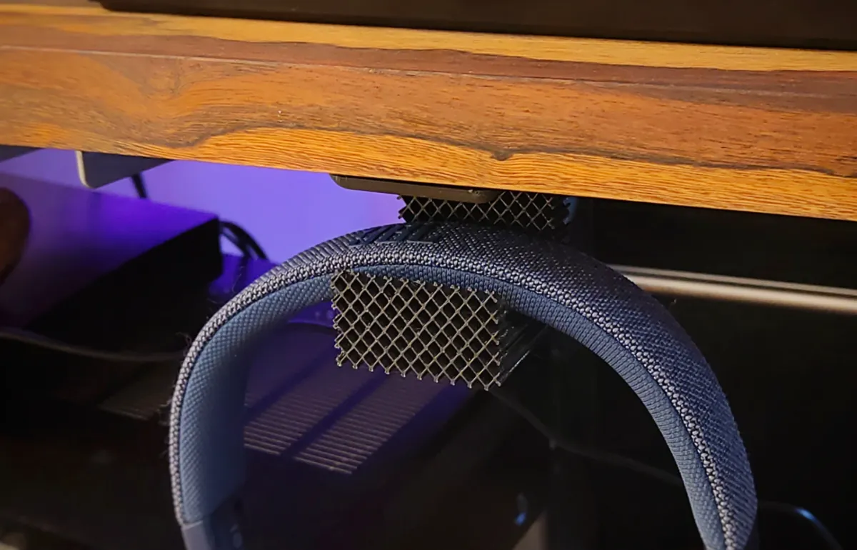 Headphones desk holder/stand grid textured - Office, in stock in India