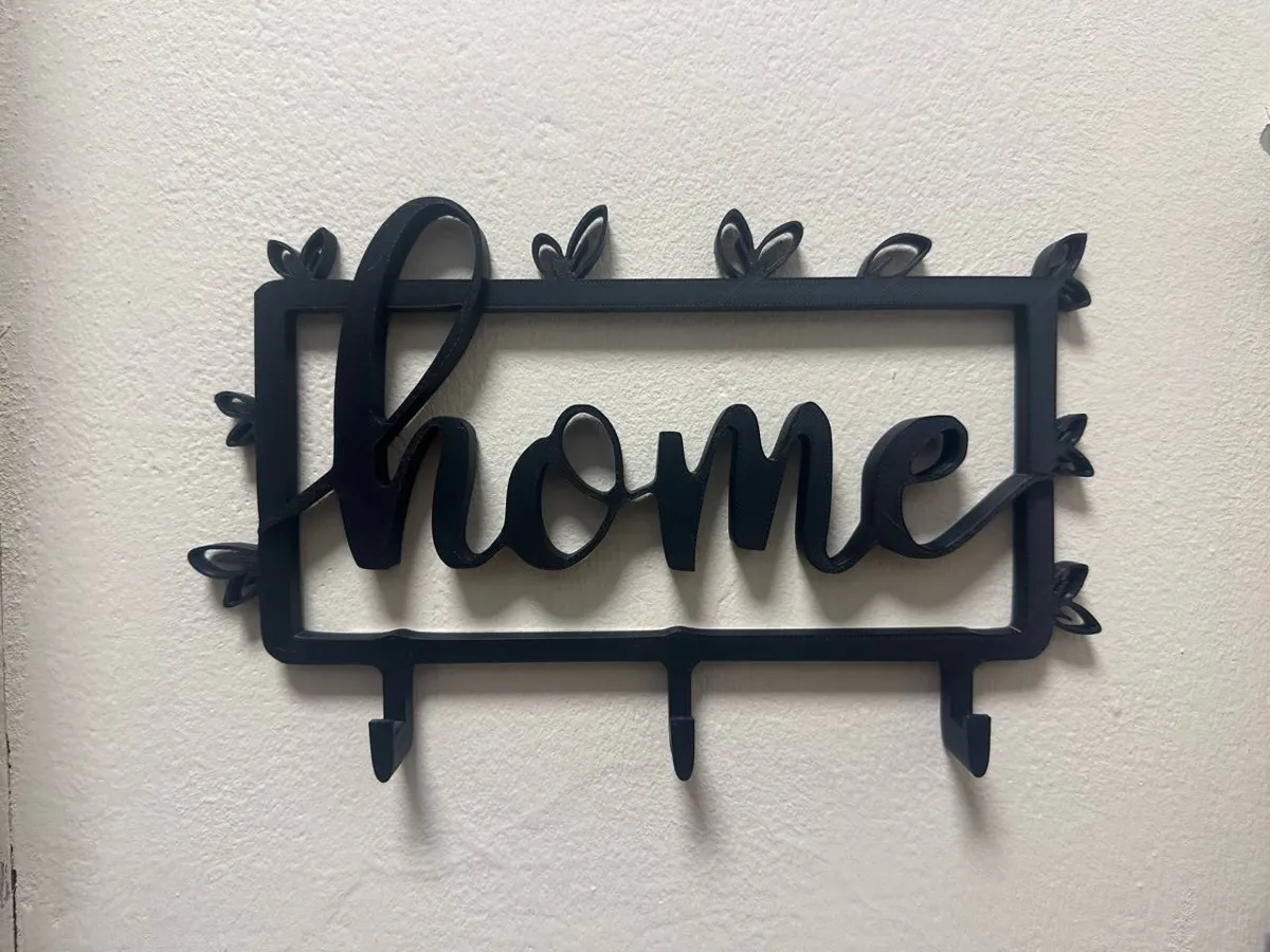 Home Sweet Hooks | Home Key Holder | Flowers, photo 3 of 3 - Home Sweet Hooks | Home Key Holder | Flowers Storage & Organisation