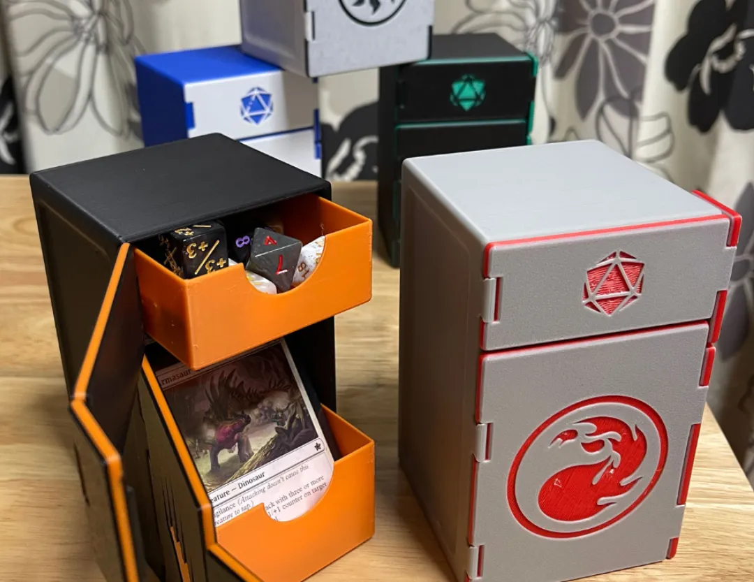 Trading Card Box for TCG (with Card & Dice Trays)