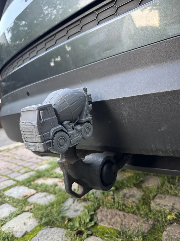 Cement Mixer Truck Tow Hitch Cover, photo 4 of 4 - Cement Mixer Truck Tow Hitch Cover Hobby & DIY