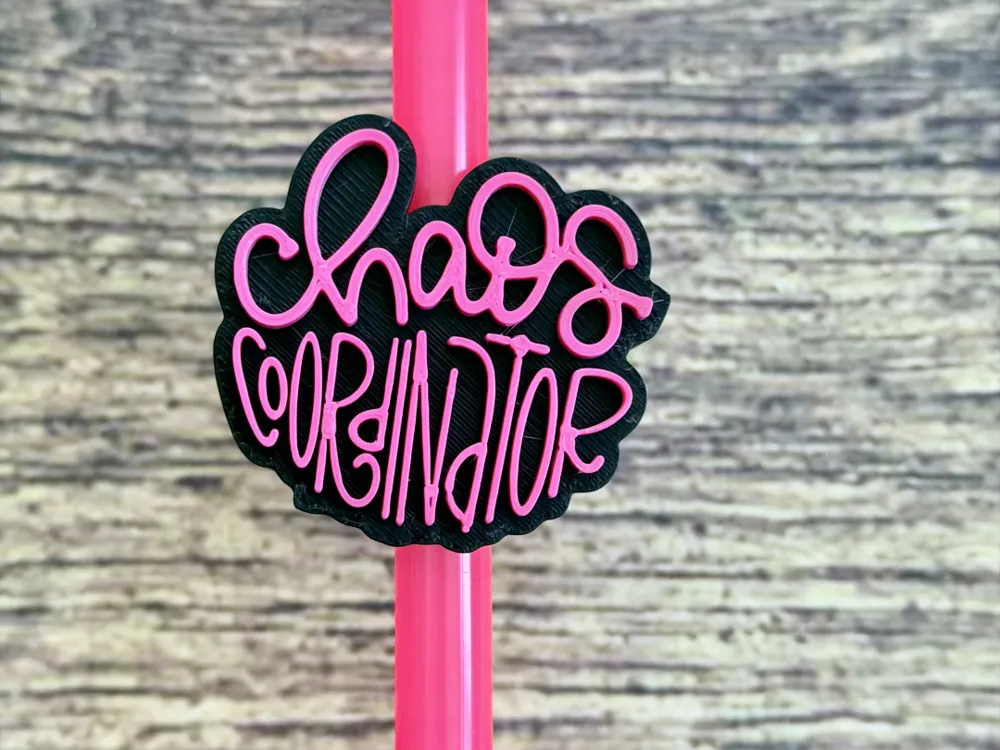 Chaos Coordinator Straw topper, photo 3 of 4 - Chaos Coordinator Straw topper Home Decor Items