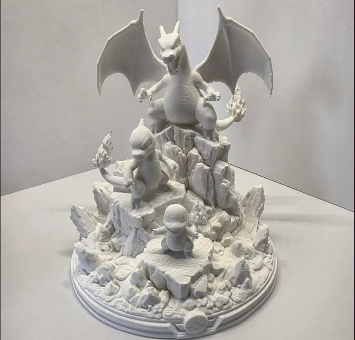 Charmander Evolutions Diorama, photo 2 of 4 - Charmander Evolutions Diorama Miniatures