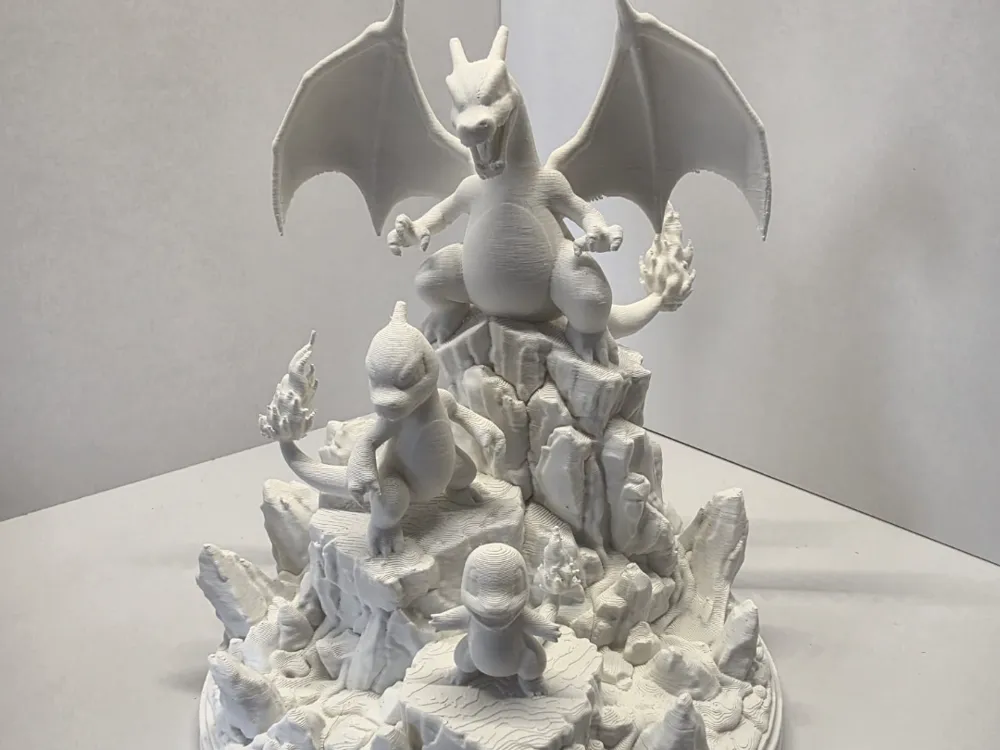 Charmander Evolutions Diorama, photo 3 of 4 - Charmander Evolutions Diorama Miniatures