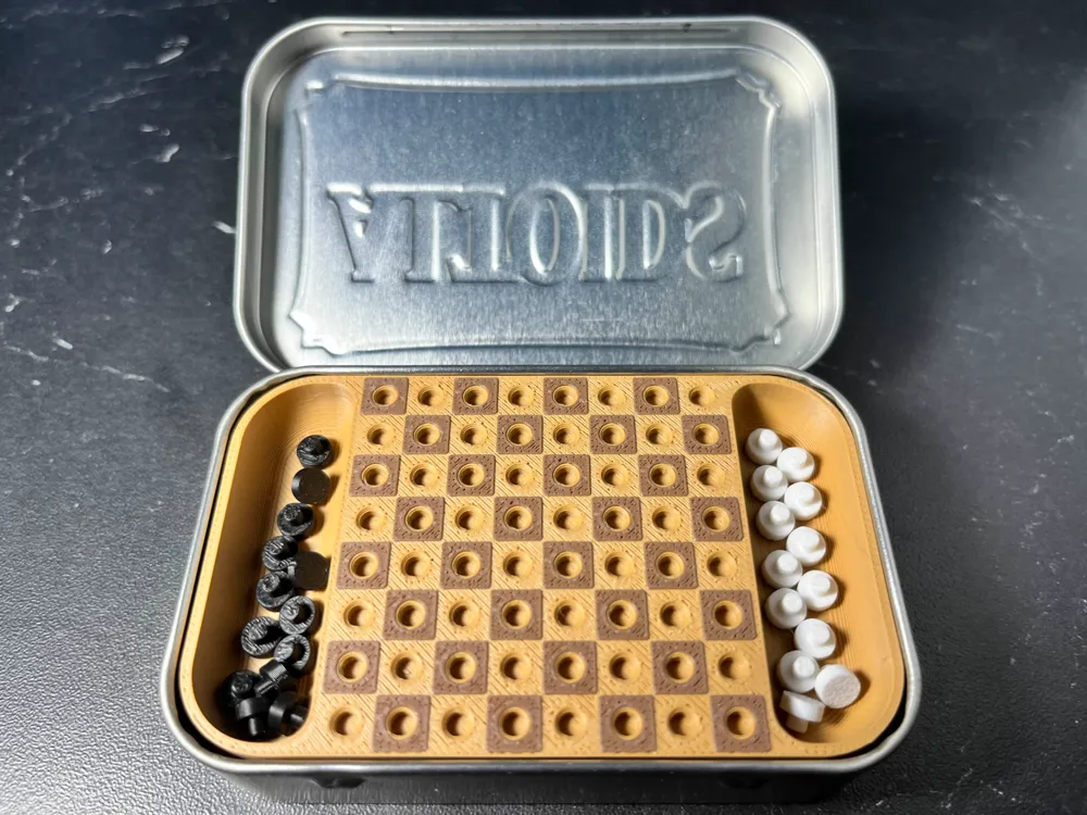 Checkers in a Tin Required!, photo 3 of 4 - Chess Sets & Pieces, altoid tin insert