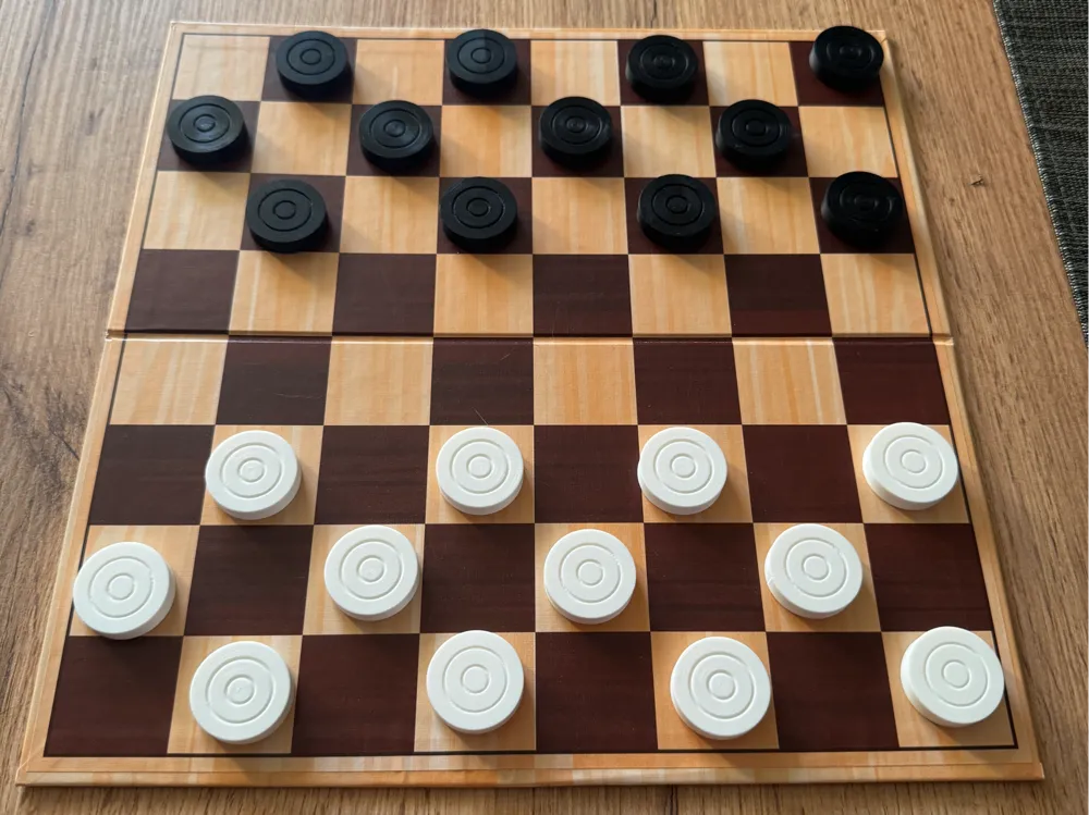 Checkers & Mill, game pieces
