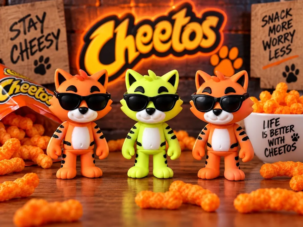 Cheetos Cat articulating, photo 4 of 4 - Cheetos Cat articulating Toys & Games