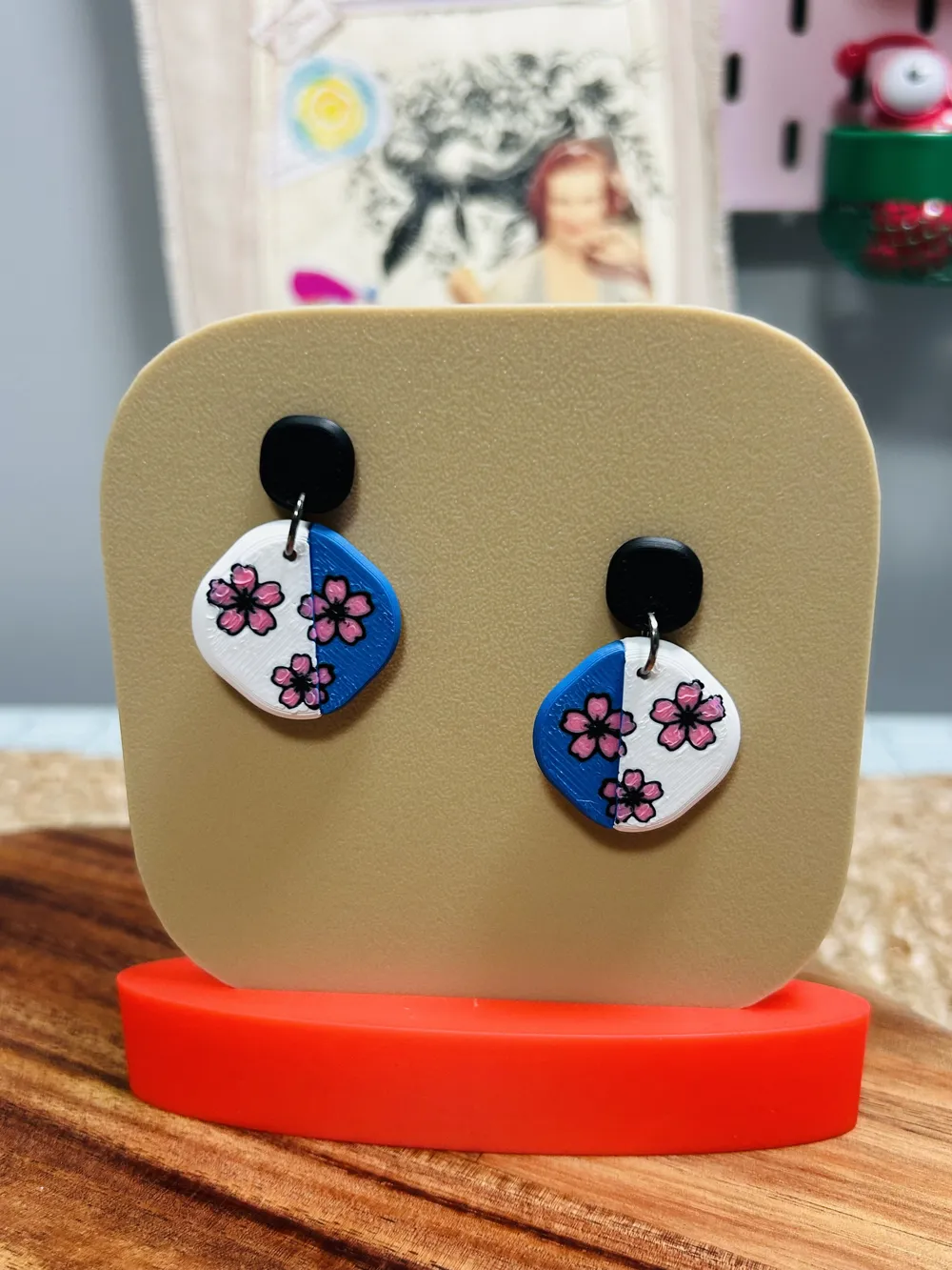 Cherry Blossom Split earrings, photo 2 of 4 - Cherry Blossom Split earrings Fashion