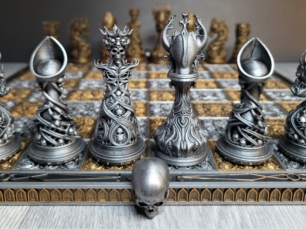 Chess board Gothic style