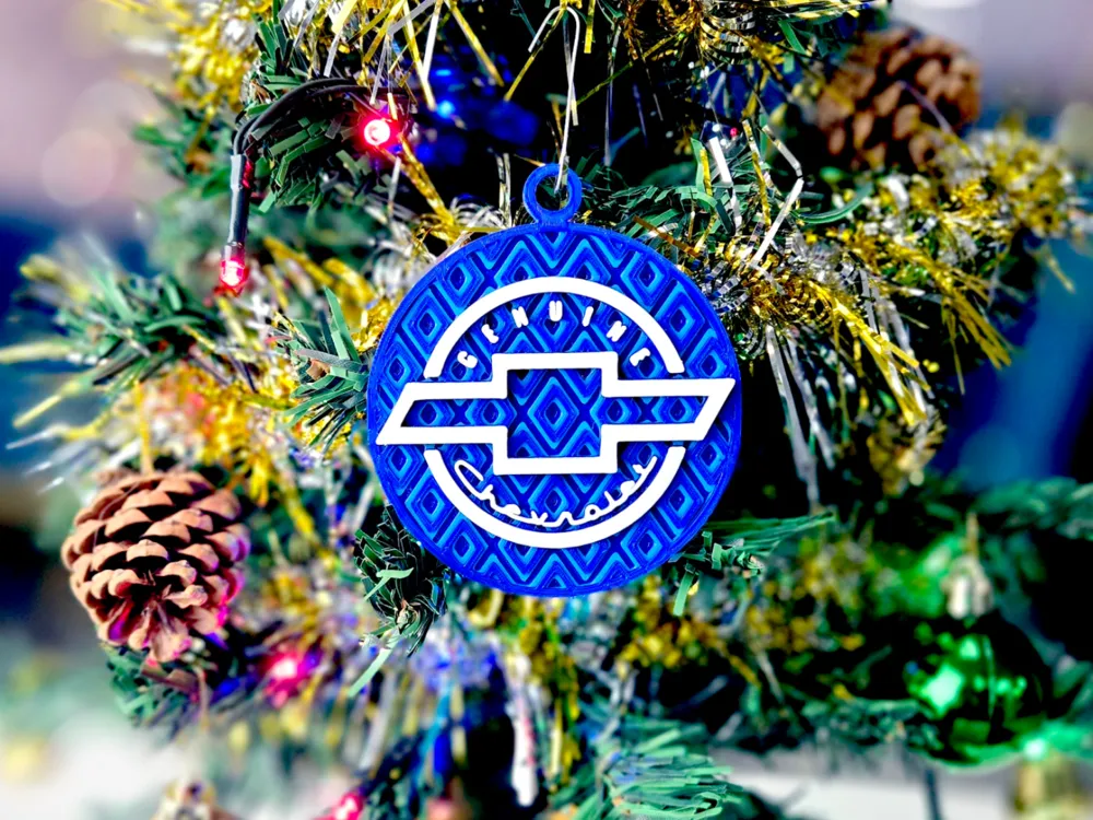 Chevy Mosaic Holiday Ornament