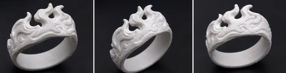 Blazing Cloud Ring, photo 2 of 4 - Hair Ties, Cuffs & Beads, flame