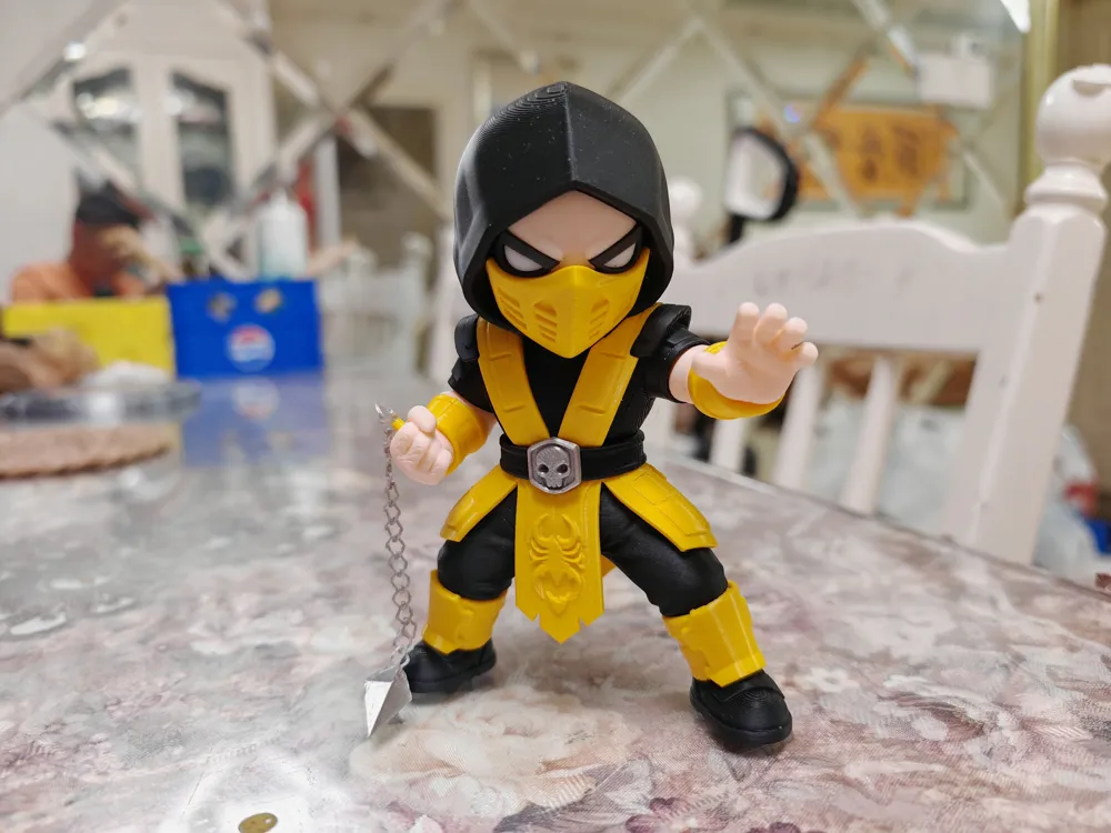 Scorpion Q Figure, Mortal Kombat, photo 5 of 5 - Video Game Figures, fighting